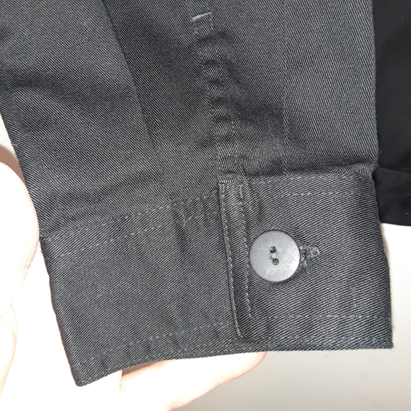 BRECKENRIDGE Black Embroidered Tropical Cocktail Cotton Button Jacket WMS Sz. 1X - Picture 5 of 10